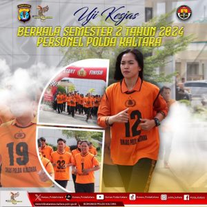 Uji Kesamaptaan Jasmani Berkala Personil Polda Kaltara