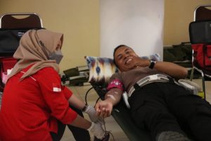 Ditlantas Polda Kaltara Gelar Donor Darah