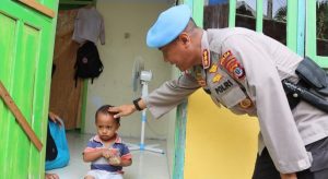Polda Kaltara Bantu Anak dan Balita Yang Terkena Stunting