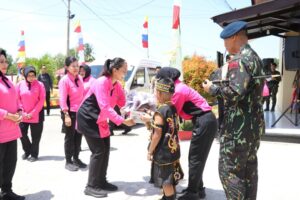 Ketua Umum Bhayangkari Pusat Sambangi Mako Brimob Polda Kaltara