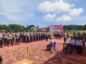 Simulasi Pengamanan TPS: Tata Cara Efektif Operasi Mantap Praja Kayan 2024 di Polres Tana Tidung