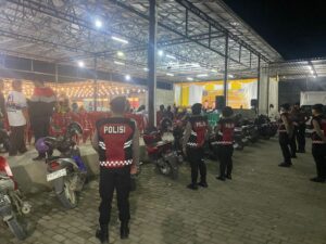 Personel OMP Polda Kaltara Hadir Melaksanakan Pengamanan Pengukuhan dan Deklarasi Dukungan “Relawan Bejo Kaltara
