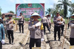 Wakapolda Kaltara Menghadiri Launching Gugus Tugas Polri Untuk Mendukung Program Ketahanan Pangan Nasional