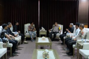 Kunjungan PWI Bulungan ke Kapolda Kaltara