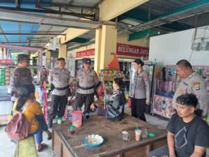 Sambang Ditbinmas Polda Kaltara ke Pasar Tradisional Tanjung Selor