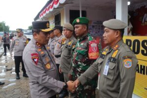 Kapolda Kaltara melaksanakan pemantauan pos pengamanan Nataru di Kota Tarakan