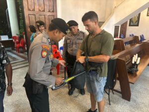 Memastikan Kedamaian Natal Ditpamobvit Polda Kaltara Laksanakan Pengamanan Gereja Santa Maria Imakulata Tarakan