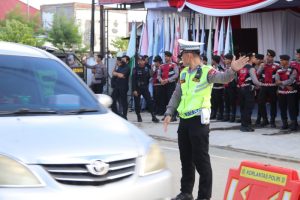 Personel OMP Kayan 2024 Polda Kaltara Laksanakan Pengaman Rapat Pleno Terbuka Penetapan Pasangan Cagub Dan Cawagub Terpilih Kaltara Pilkada 2024