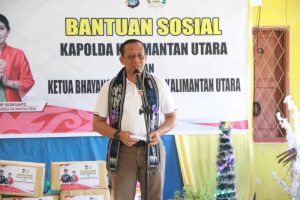 Kapolda Kaltara dan Ketua Bhayangkari Daerah Kaltara Berbagi Kasih dengan Anak-Anak Yayasan Santo Gabriel, Nunukan