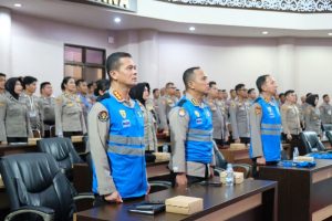 Pelaksanaan Pengambilan Sumpah dan Penandatanganan Pakta Integritas Panitia dan Peserta Seleksi Pendidikan Pengembangan Terpadu Polri Tahun Anggaran 2025