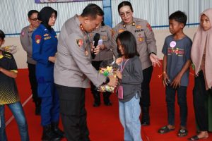 Kapolda Kaltara Gelar Family Gathering Seru Bersama 120 Anak Selumit Pantai di Tarakan, Penuh Tawa dan Inspirasi