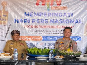 Kabid Humas Polda Kaltara Hadiri Peringatan Hari Pers Nasional 2025