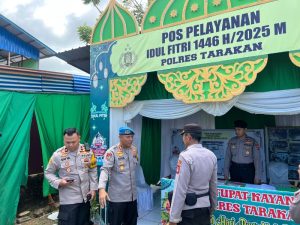 Kabidpropam Polda Kaltara dan Dirlantas Polda Kaltara Laksanakan Pengecekan Pos Operasi Ketupat Kayan 2025 di Tarakan