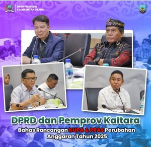 Banggar DPRD Kaltara Gelar Rapat Kerja Bersama TAPD Pemprov